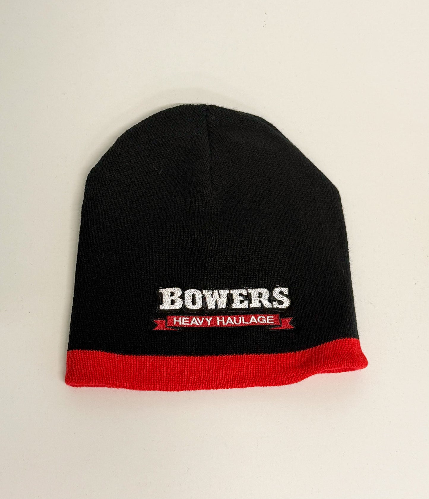 Bower's Black/ Red Beanie