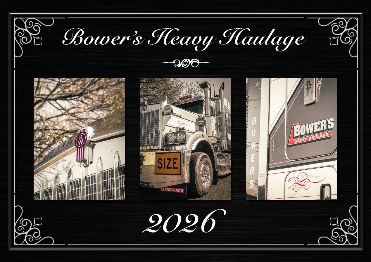 2026 Bower's Heavy Haulage A3 Calendar