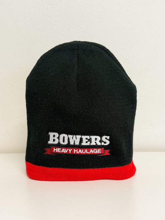 Bower's Black/ Red Beanie